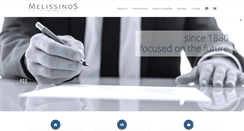 Desktop Screenshot of melissinos-law.com